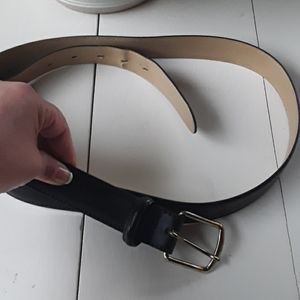 GENUINE LEATHER MENS BELT SIZE 44/110 BLACK COLOR